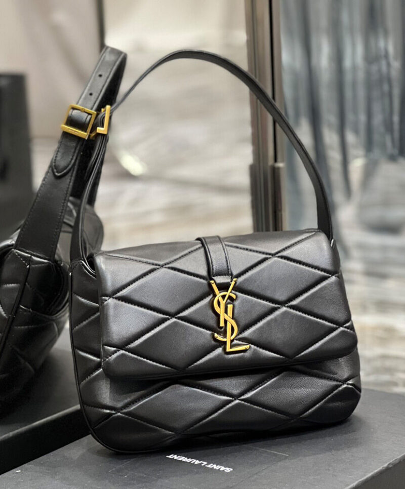 Saint Laurent Le 57 Shoulder Bag In Quilted Lambskin 698567 Black